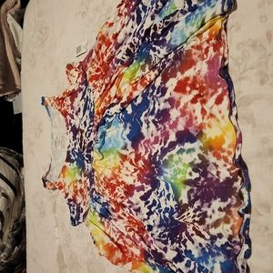 Torrid supper soft rainbow tye dye sleeveless dress 3X